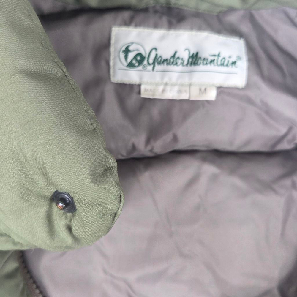 Women's Gander Mountain Olive Green Puffer Vest M - Picture 6 of 8